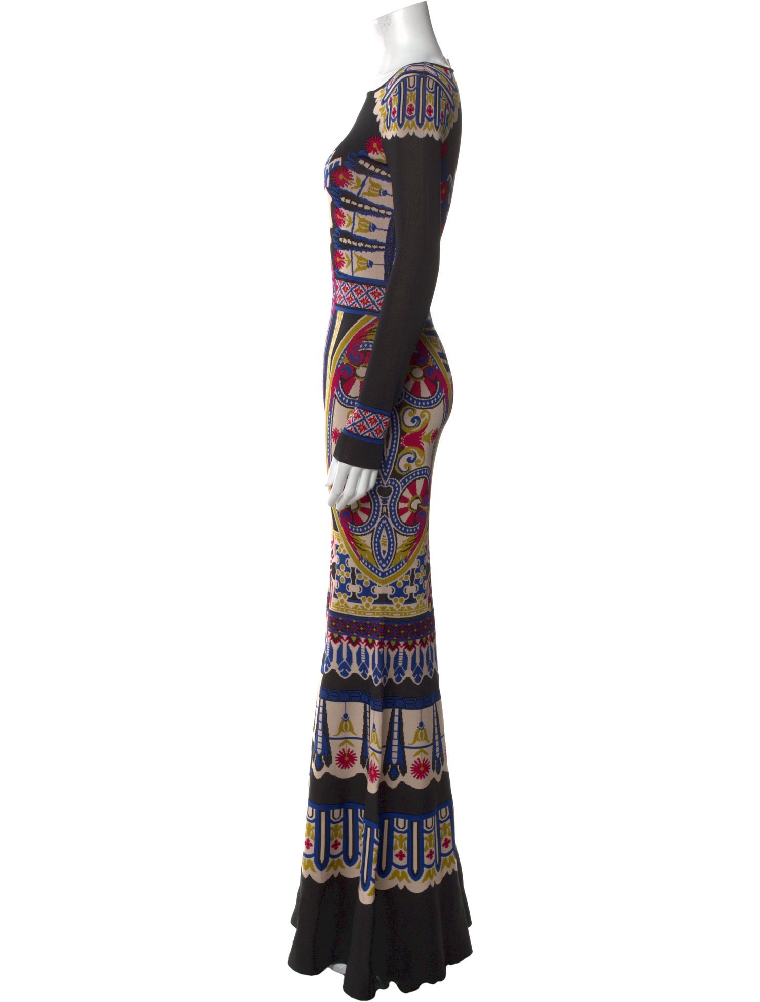 Temperley London Printed Long Dress