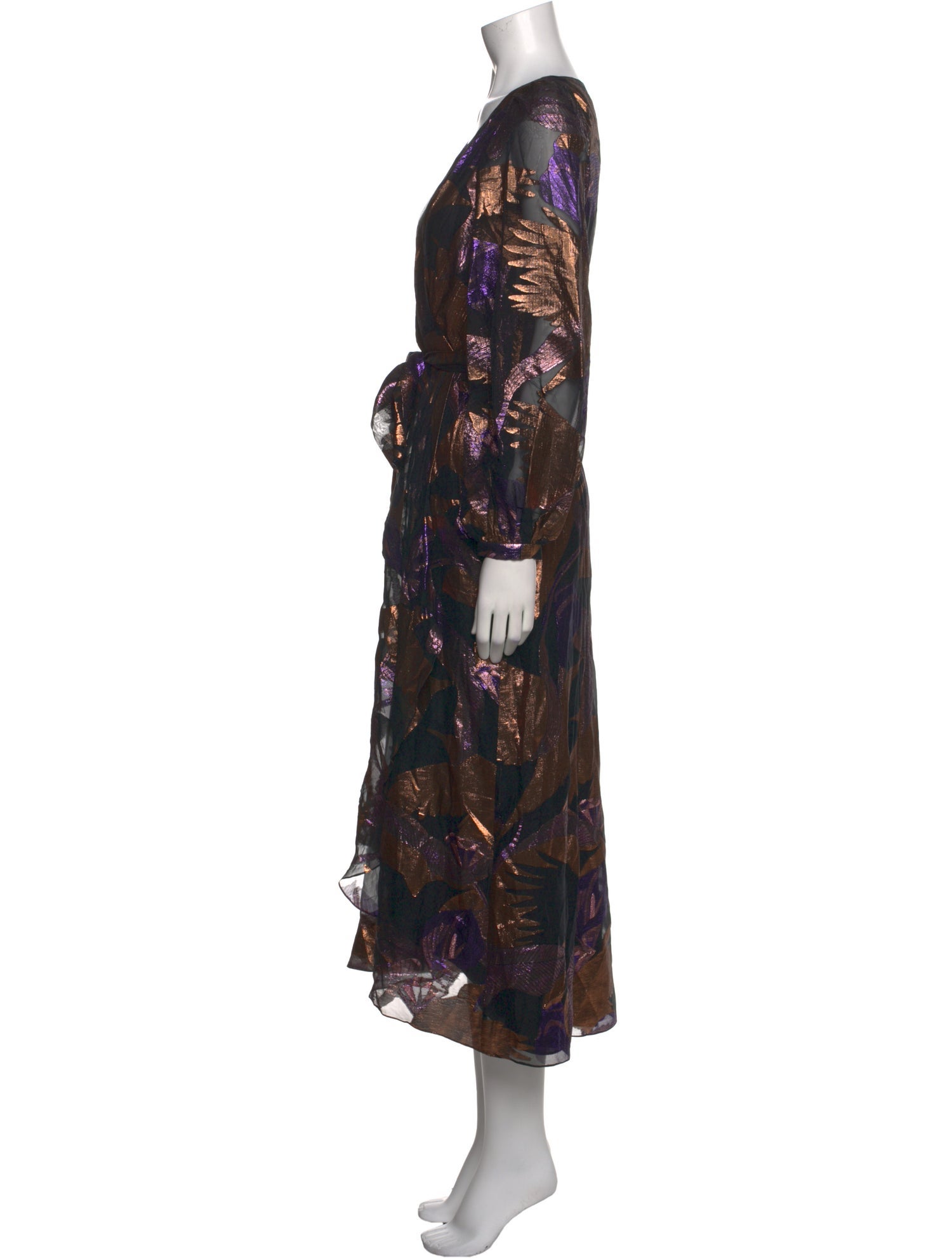 Temperley London Floral Print Long Dress w/ Tags
