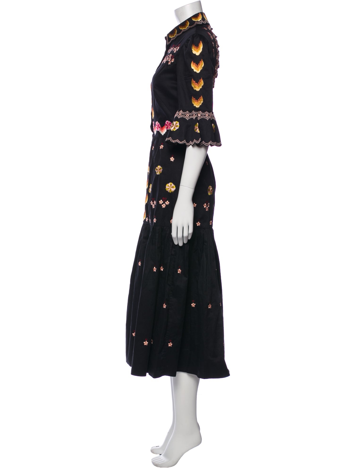 Temperley London Floral Print Long Dress