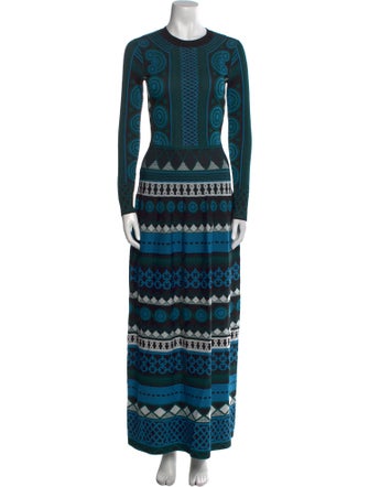 Temperley London Printed Long Dress