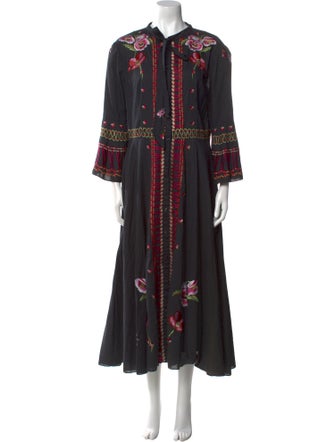 Temperley London Printed Long Dress