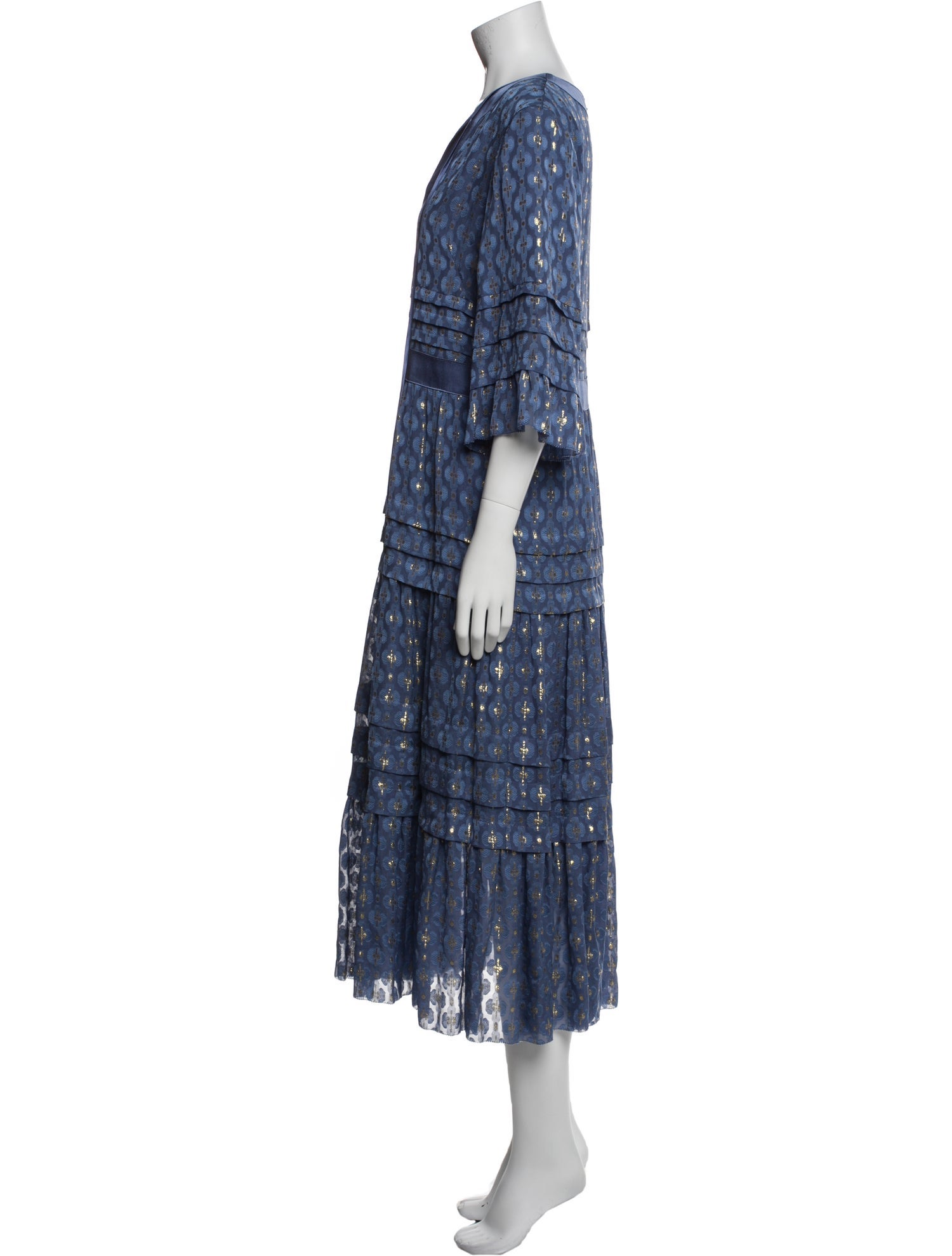 Temperley London Printed Long Dress