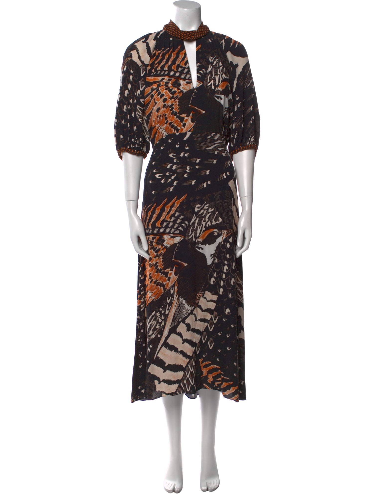 Temperley London Printed Long Dress
