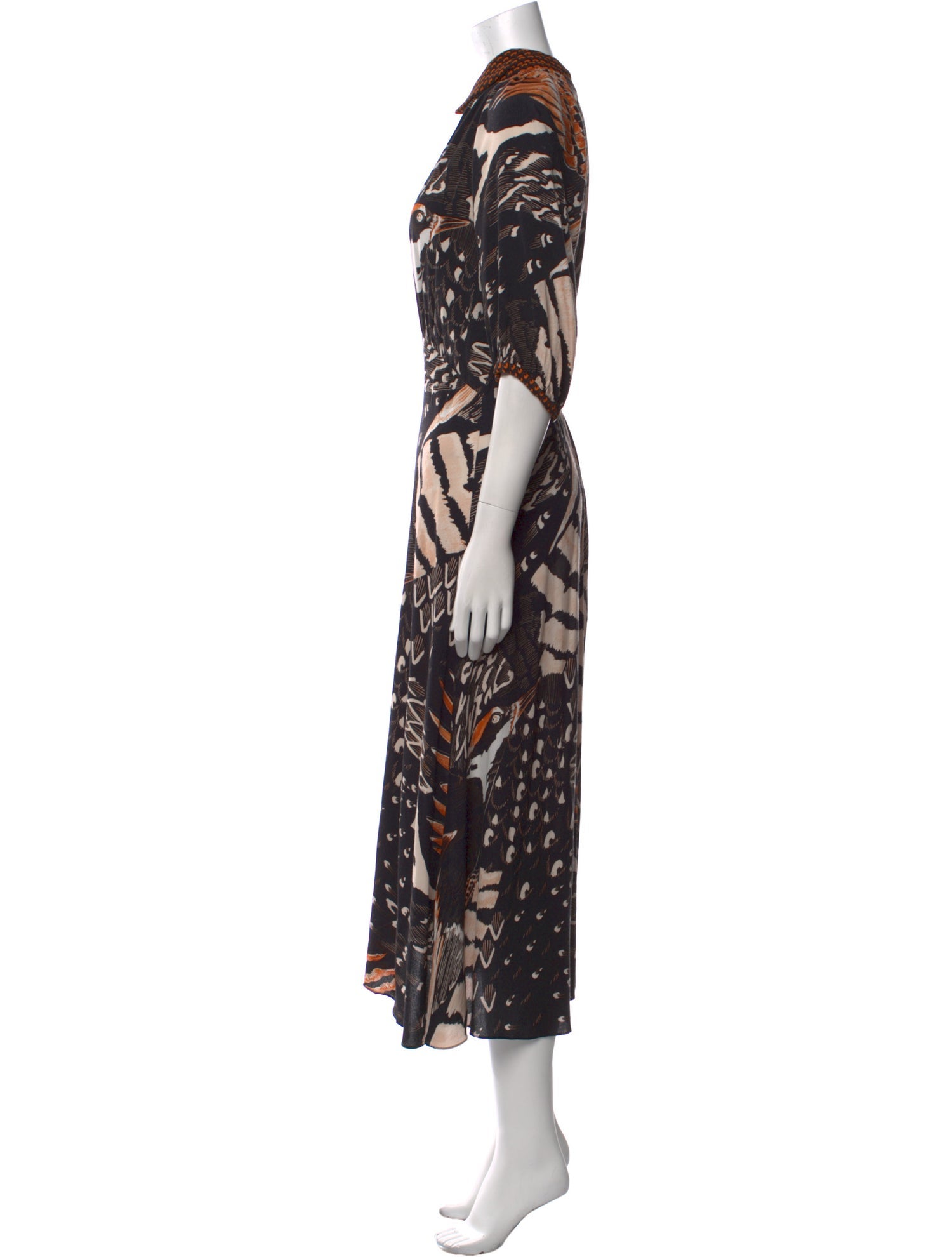 Temperley London Printed Long Dress