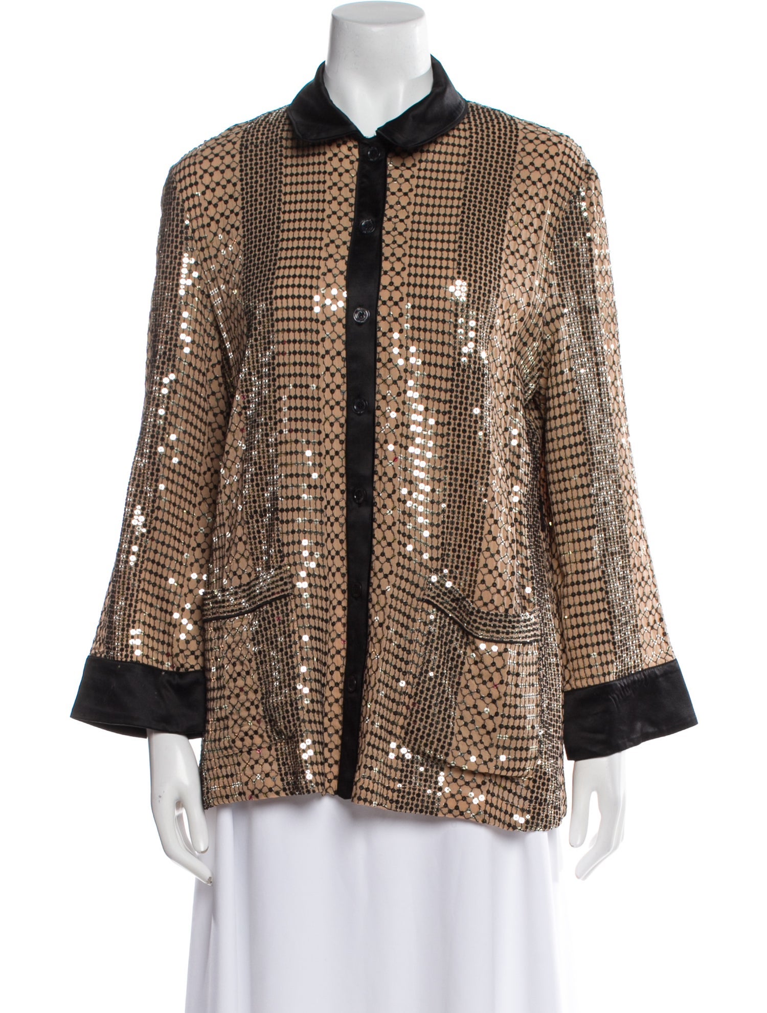 Temperley London Tweed Pattern Evening Jacket
