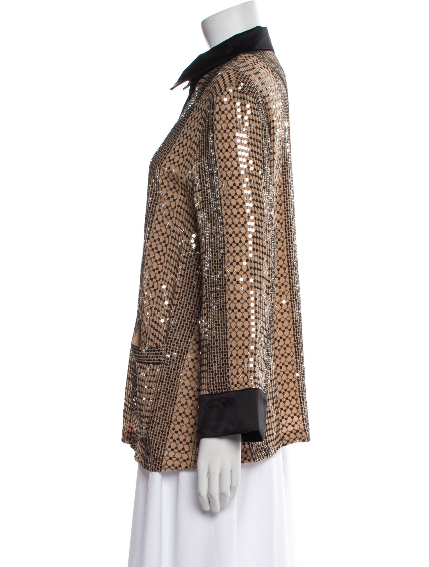 Temperley London Tweed Pattern Evening Jacket