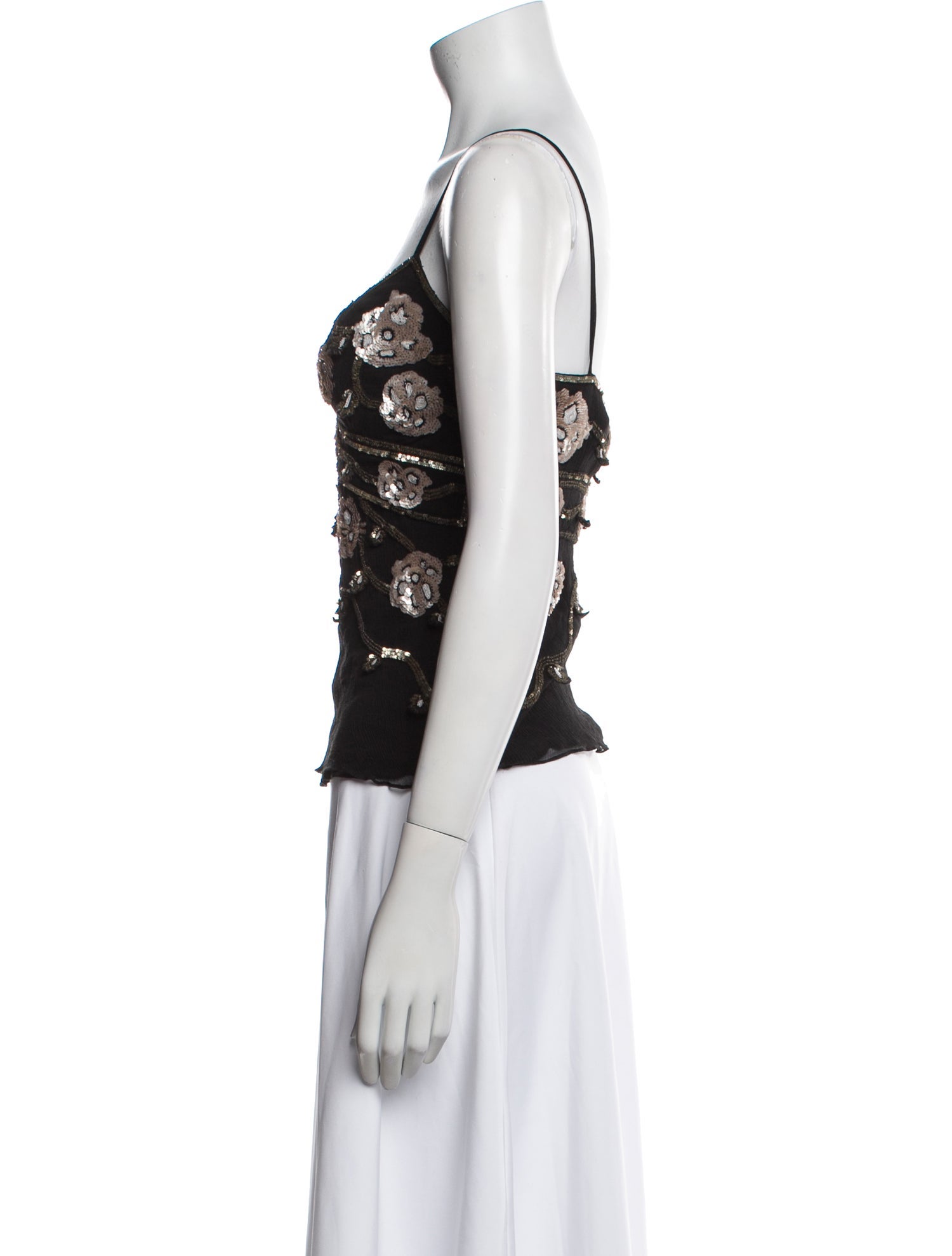 Temperley London Silk Lace Pattern Top