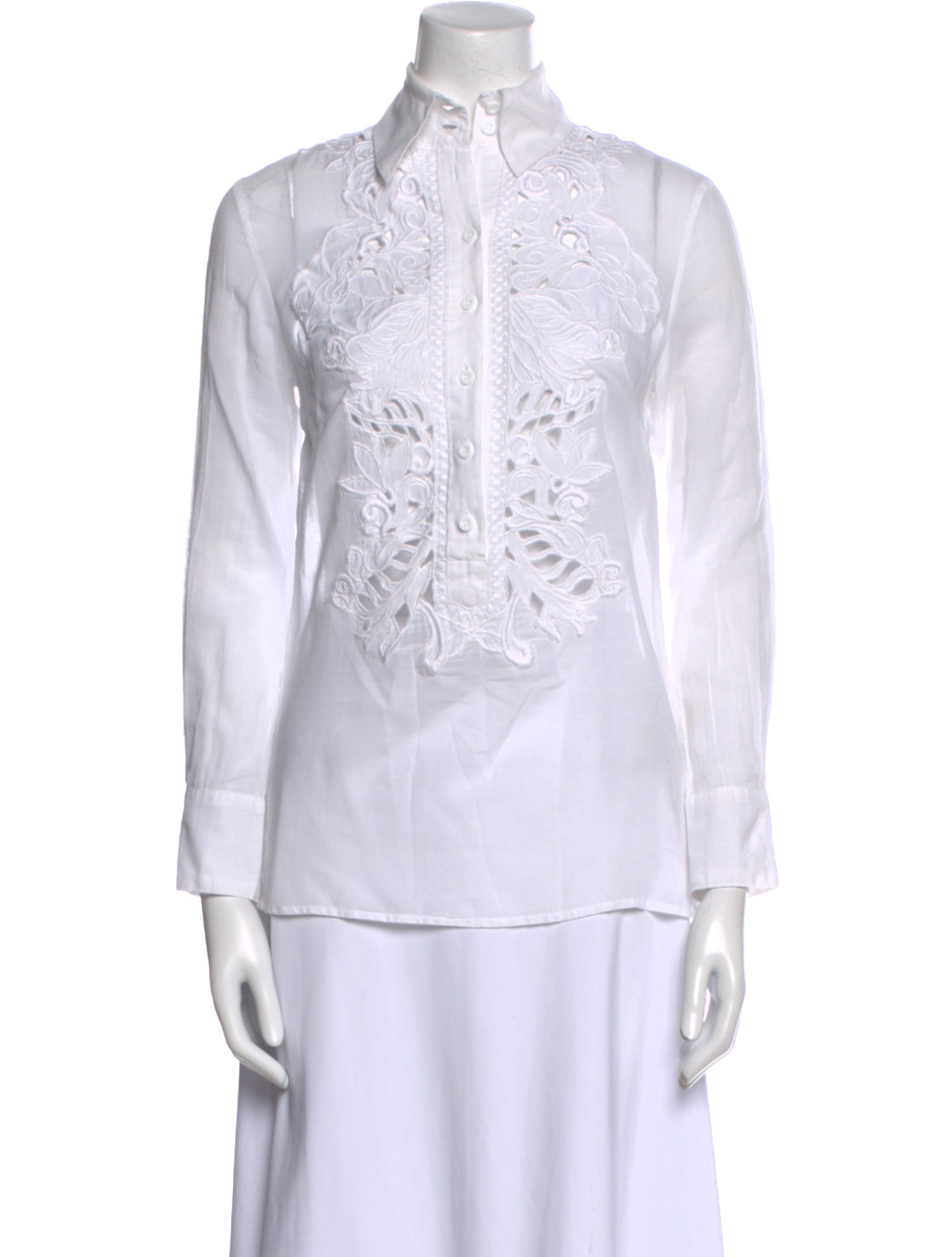 Temperley London Long Sleeve Button-Up Top