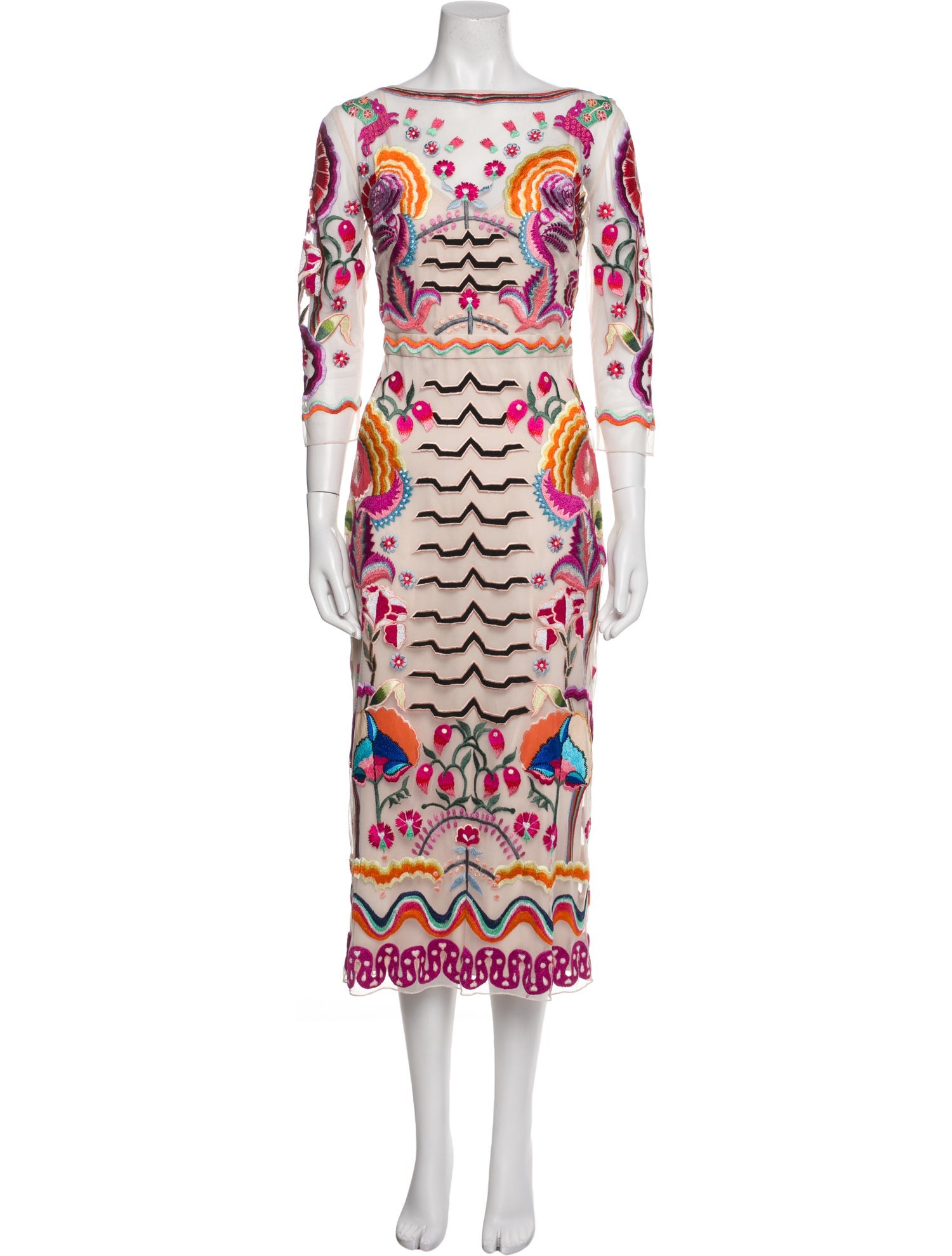 Temperley London Printed Long Dress