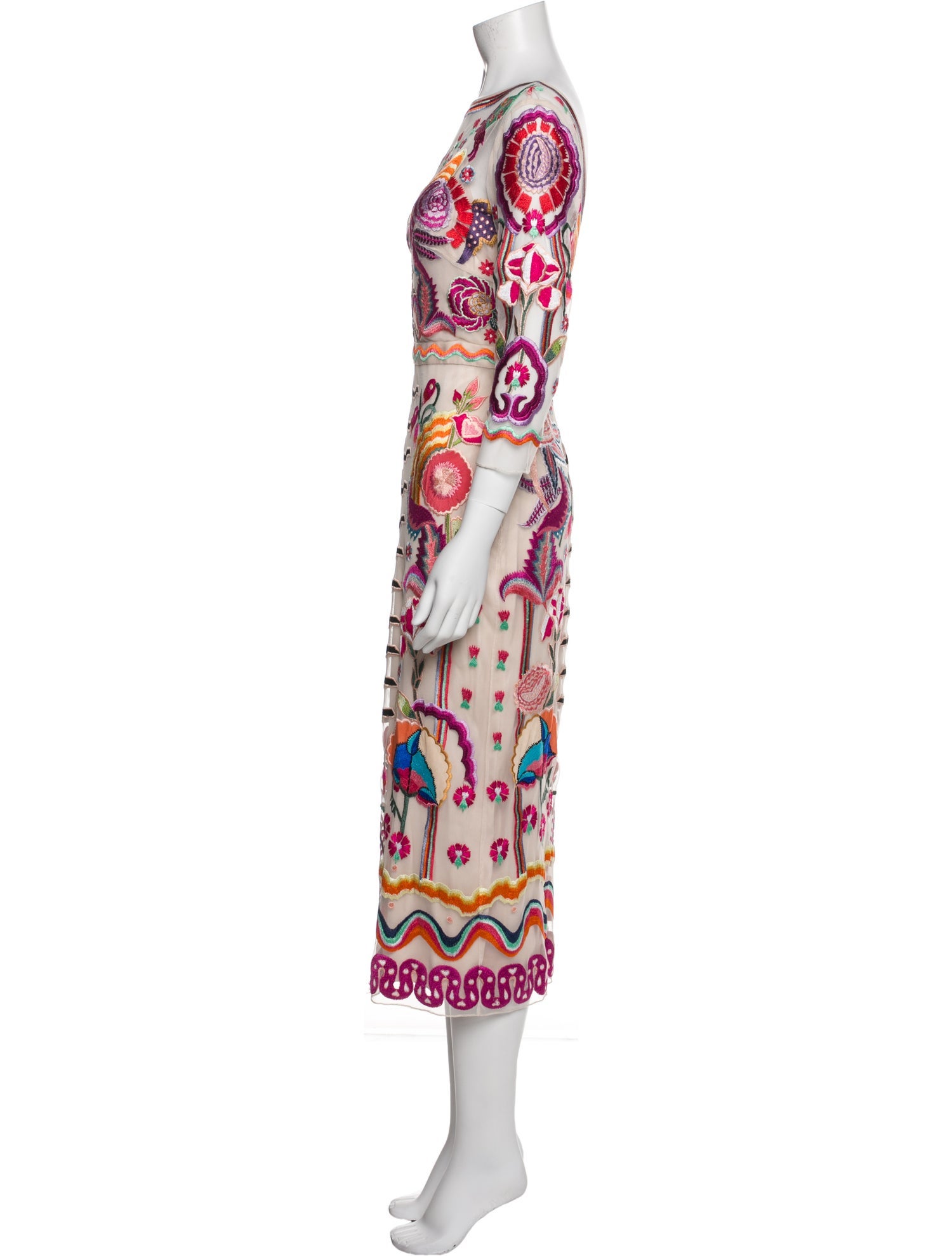Temperley London Printed Long Dress