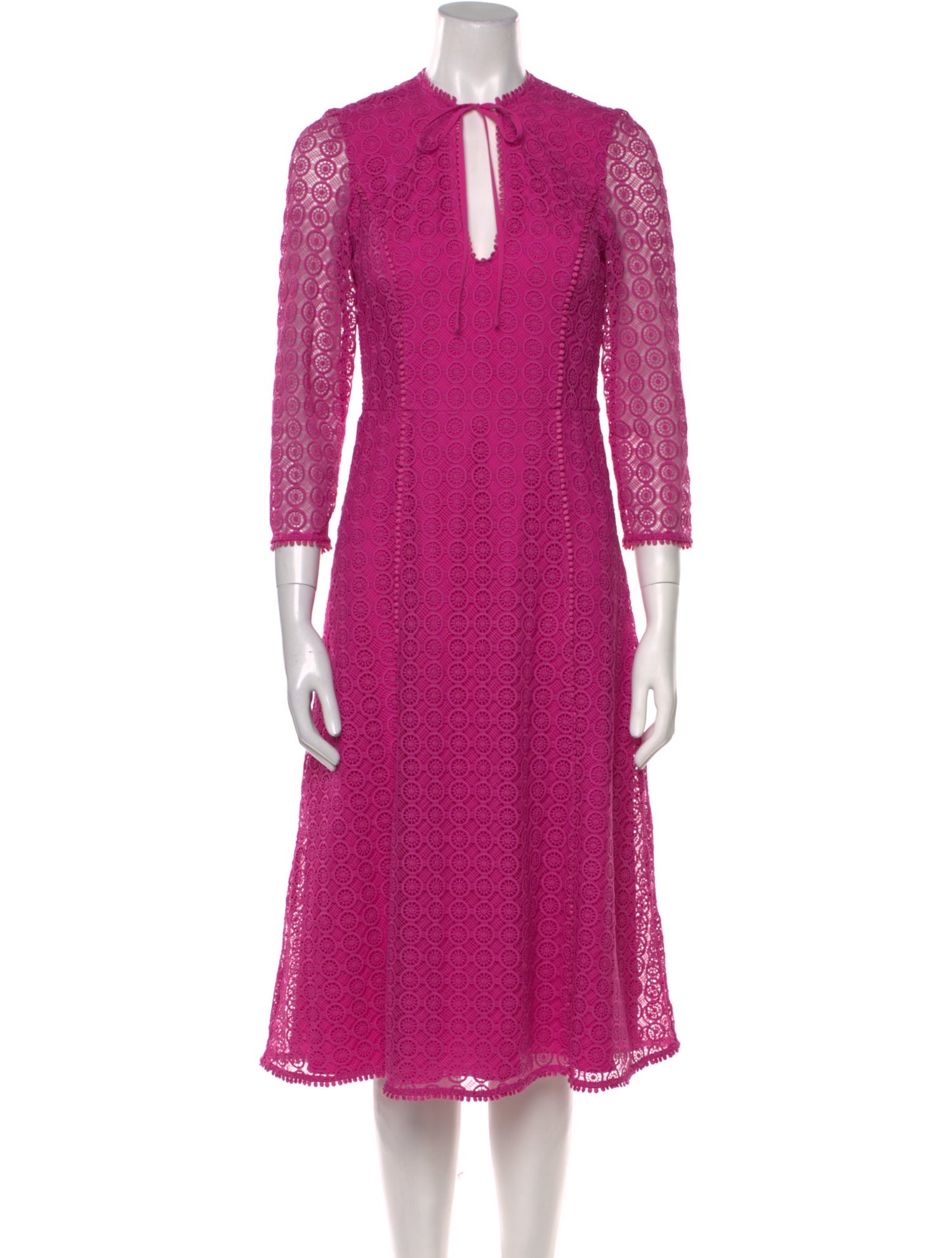 Temperley London V-Neck Midi Length Dress