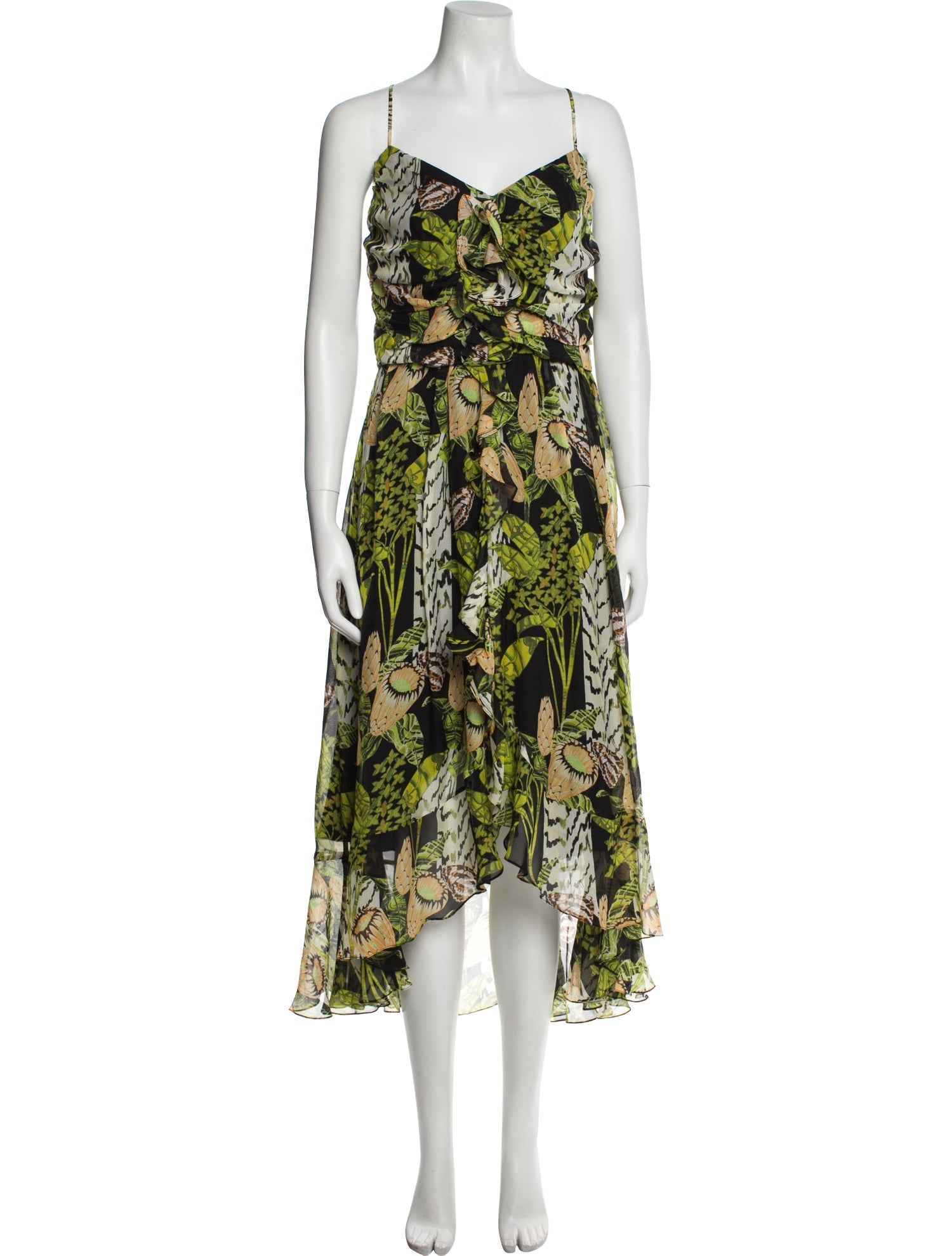 Temperley London Floral Print Long Dress