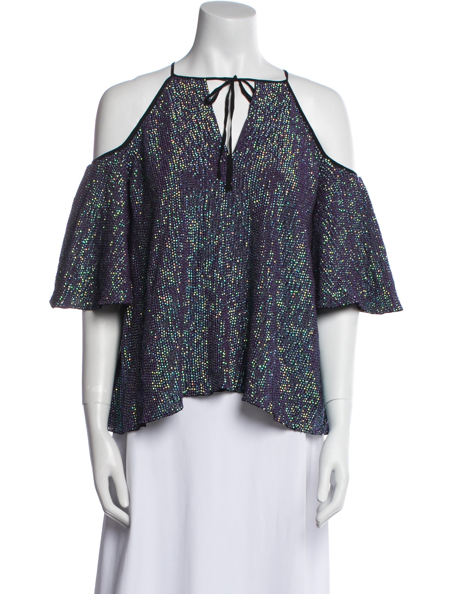 Temperley London Printed Off-The-Shoulder Blouse