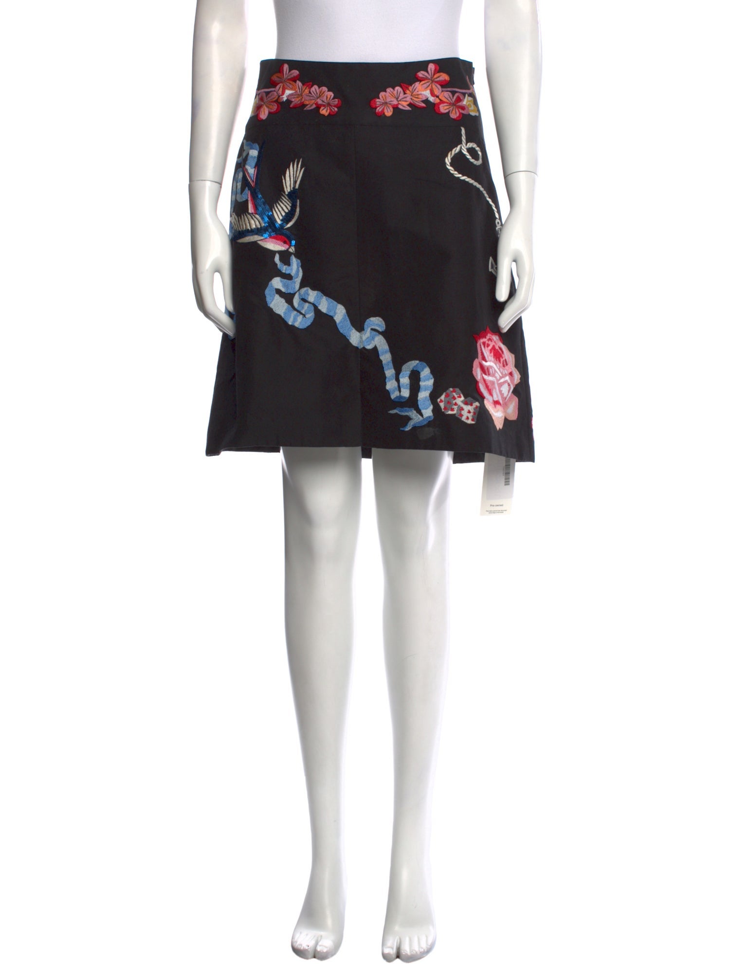 Temperley London Printed Knee-Length Skirt
