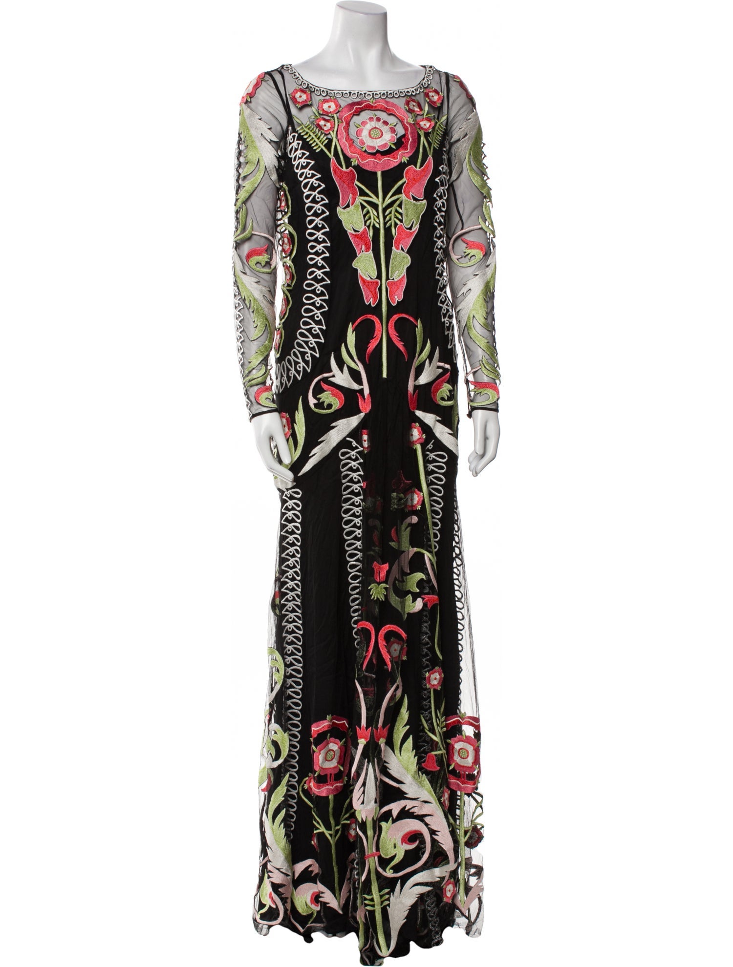 Temperley London Floral Print Long Dress w/ Tags