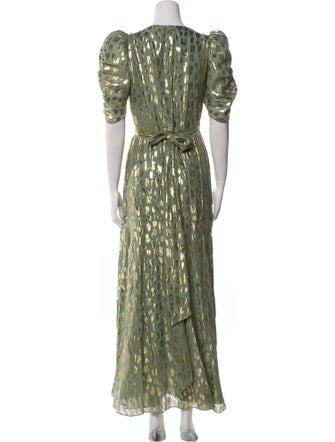 Temperley London Animal Print Long Dress