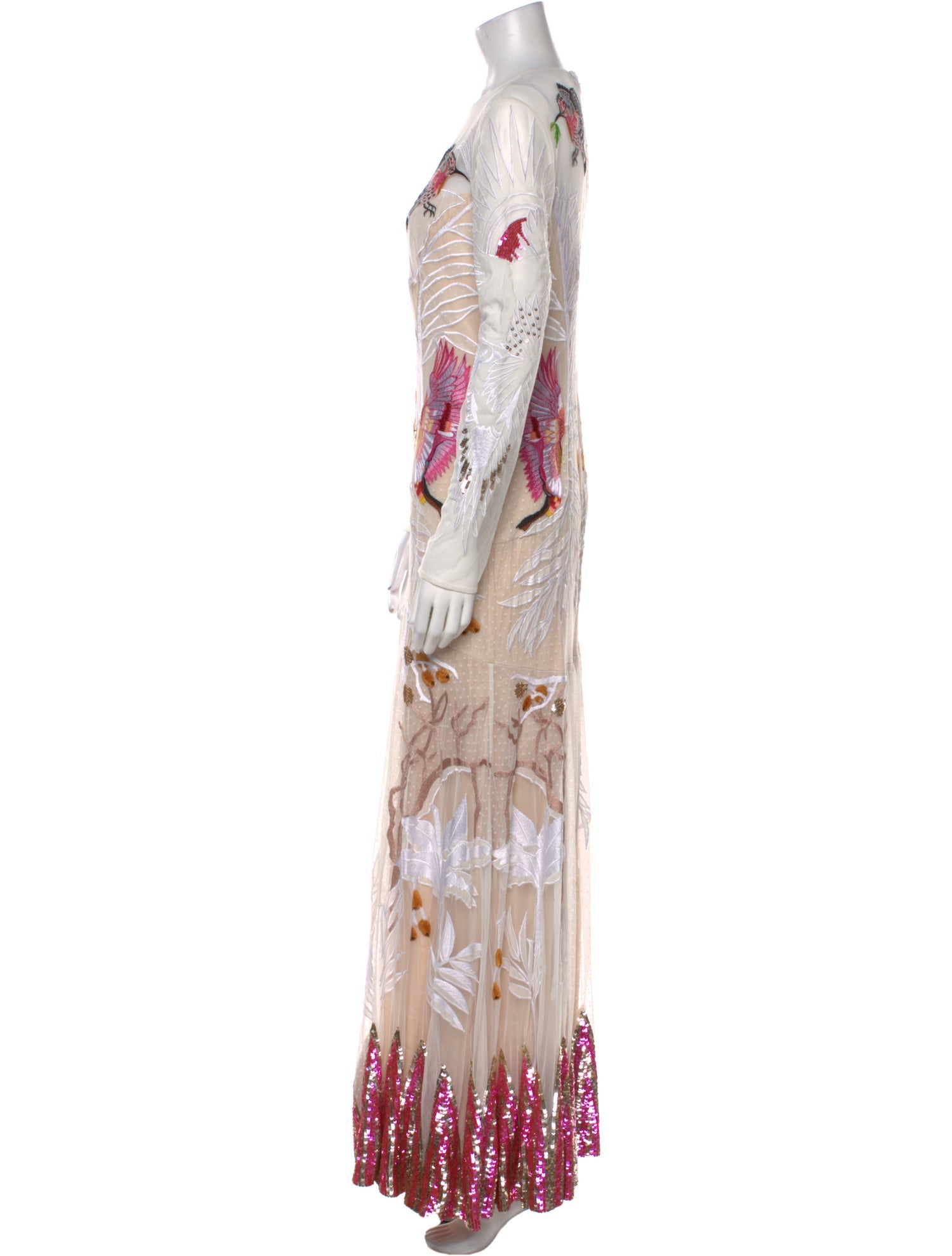 Temperley London Printed Long Dress