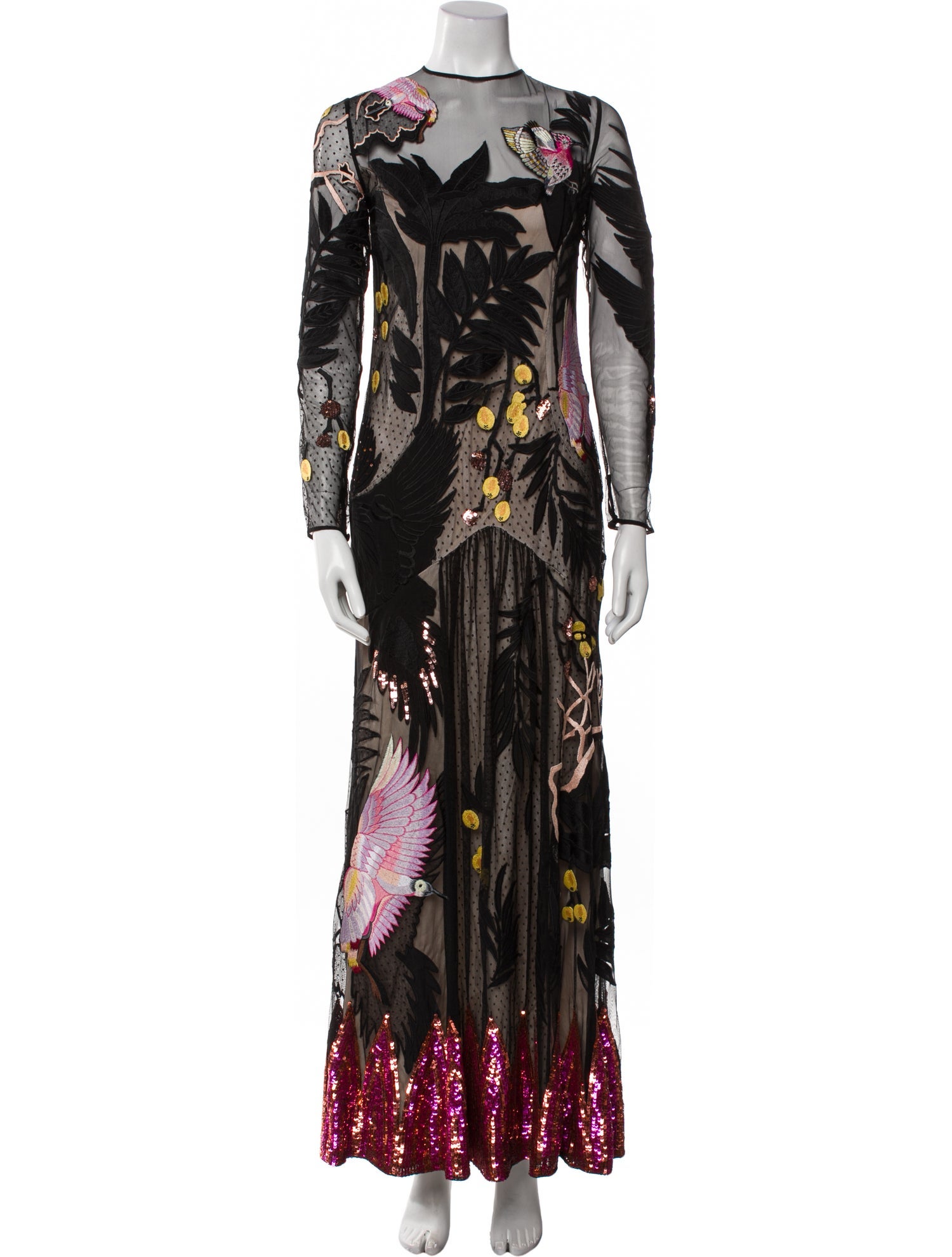 Temperley London Polka Dot Print Long Dress w/ Tags