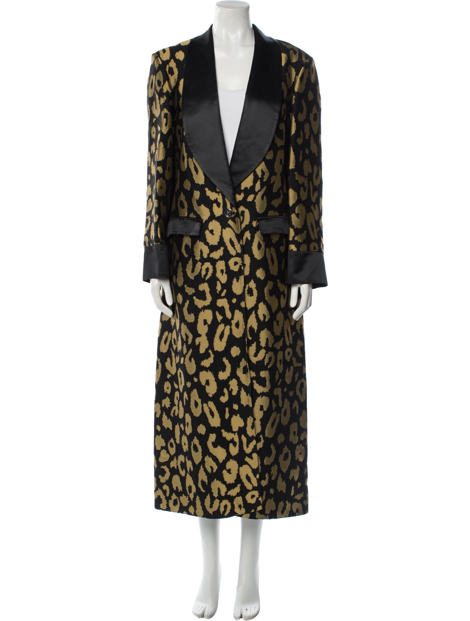 Temperley London Animal Print Faux Fur Coat
