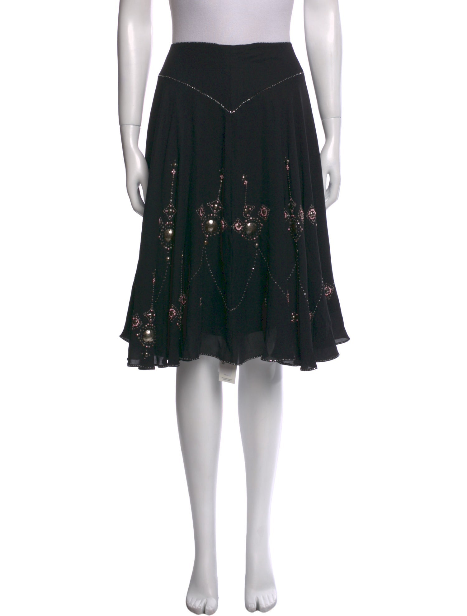 Temperley London Silk Midi Length Skirt