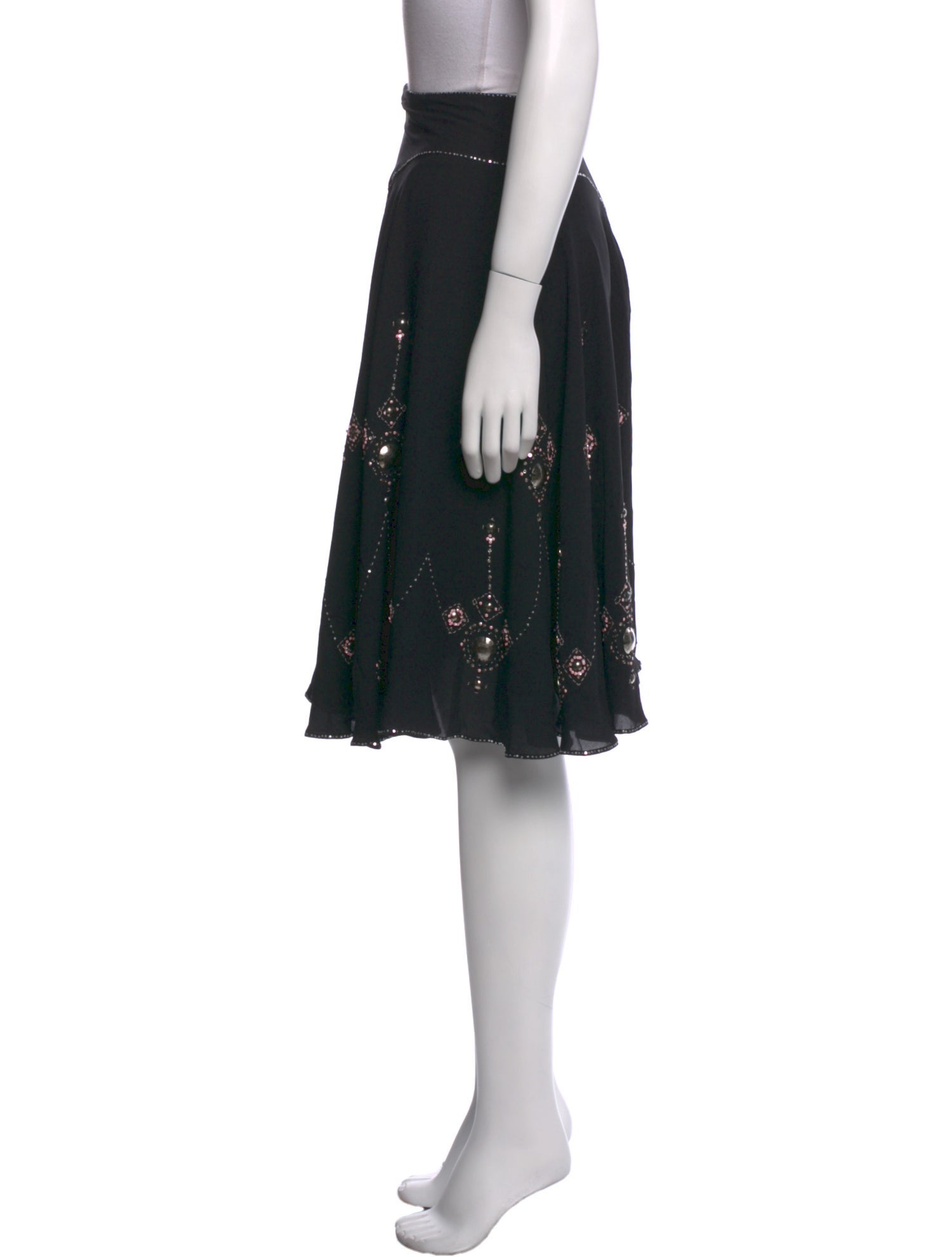 Temperley London Silk Midi Length Skirt