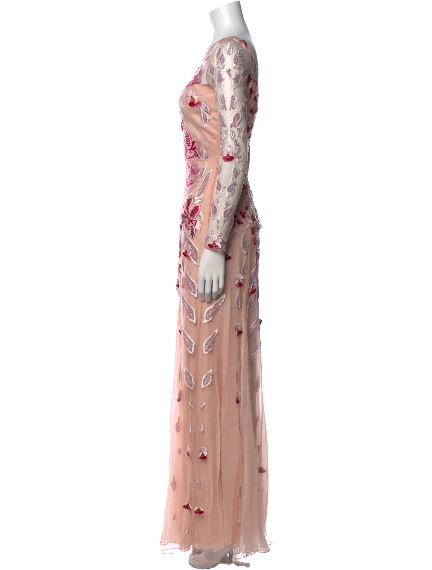 Temperley London Floral Print Long Dress