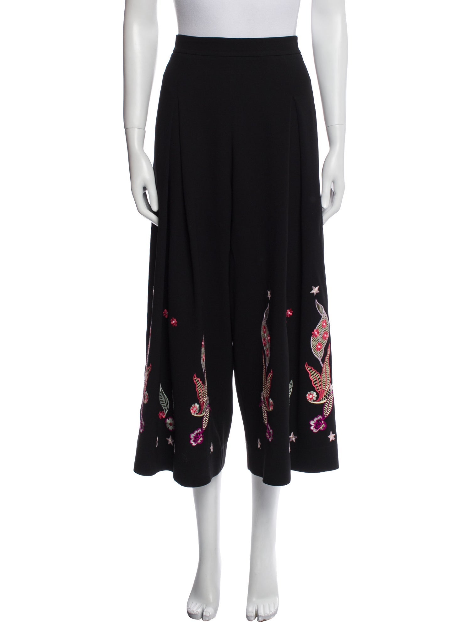 Temperley London Graphic Print Wide Leg Pants