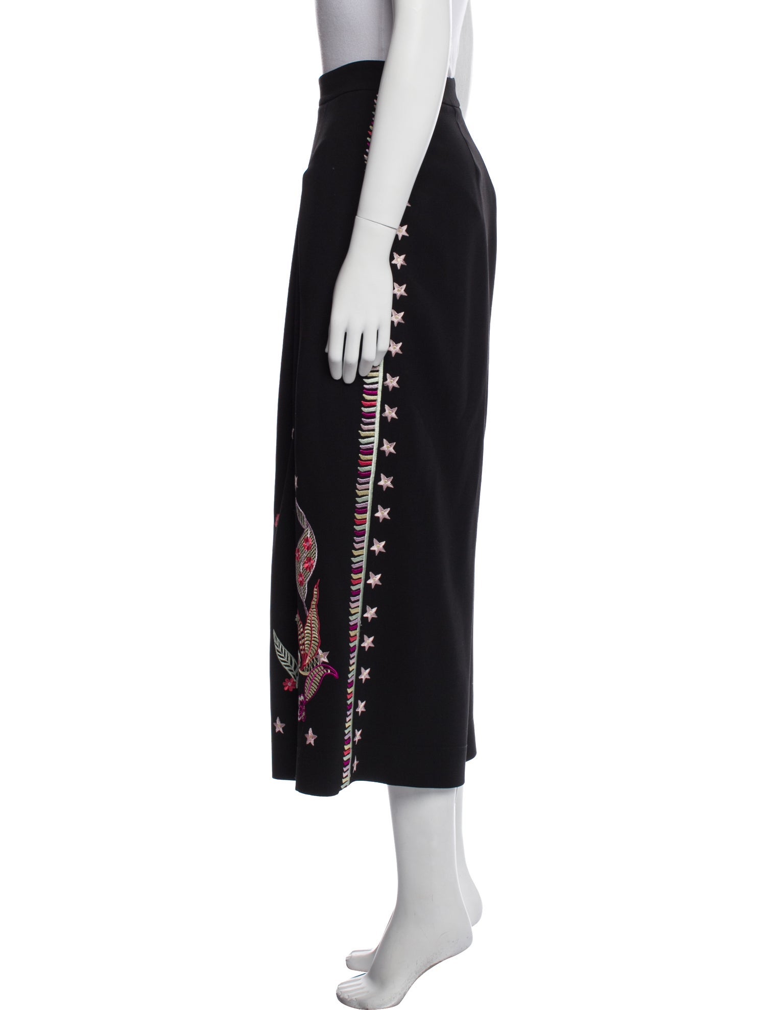 Temperley London Graphic Print Wide Leg Pants