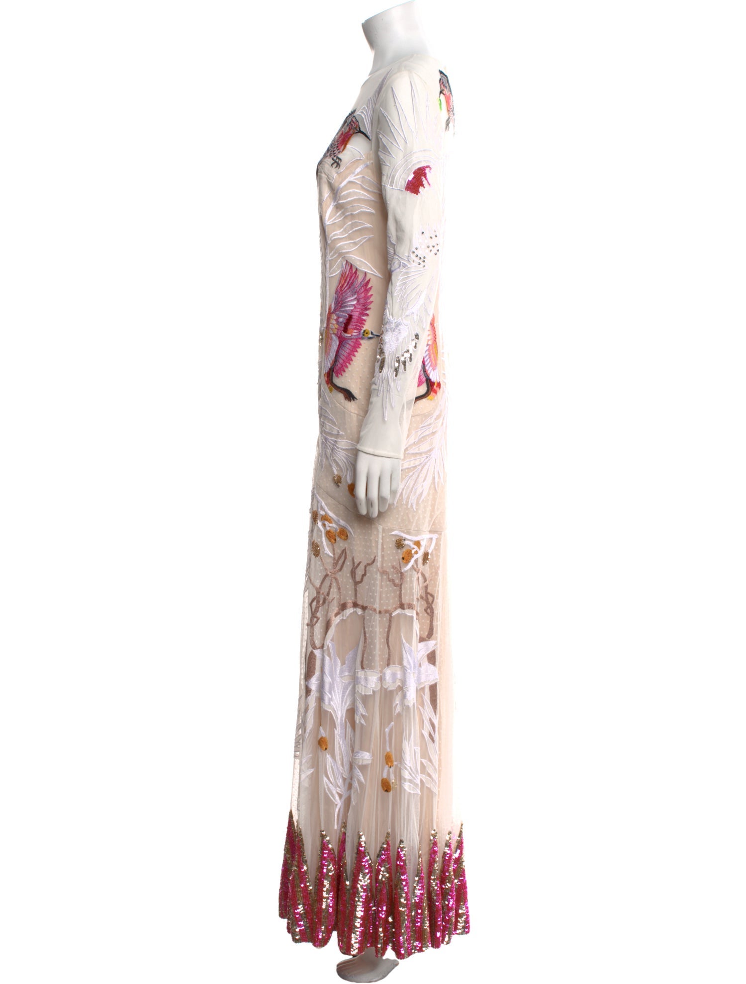 Temperley London Printed Long Dress