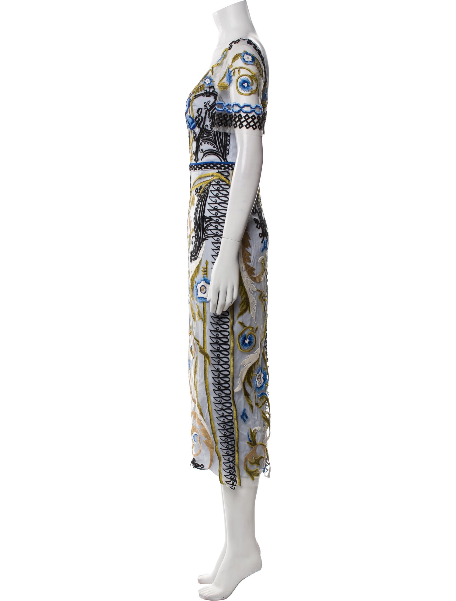 Temperley London Printed Long Dress w/ Tags