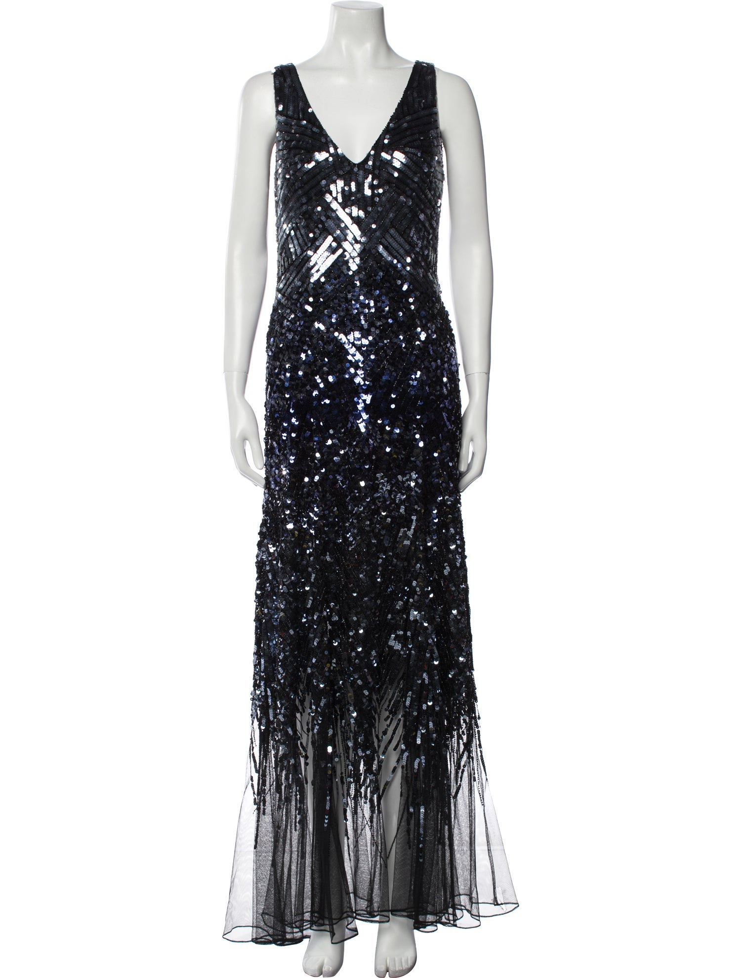 Temperley London V-Neck Long Dress