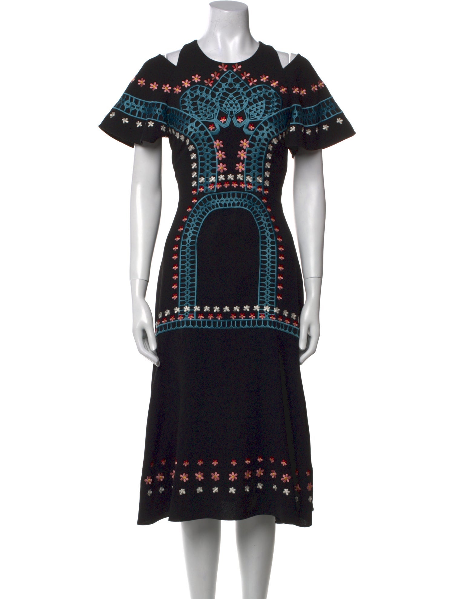 Temperley London Printed Midi Length Dress