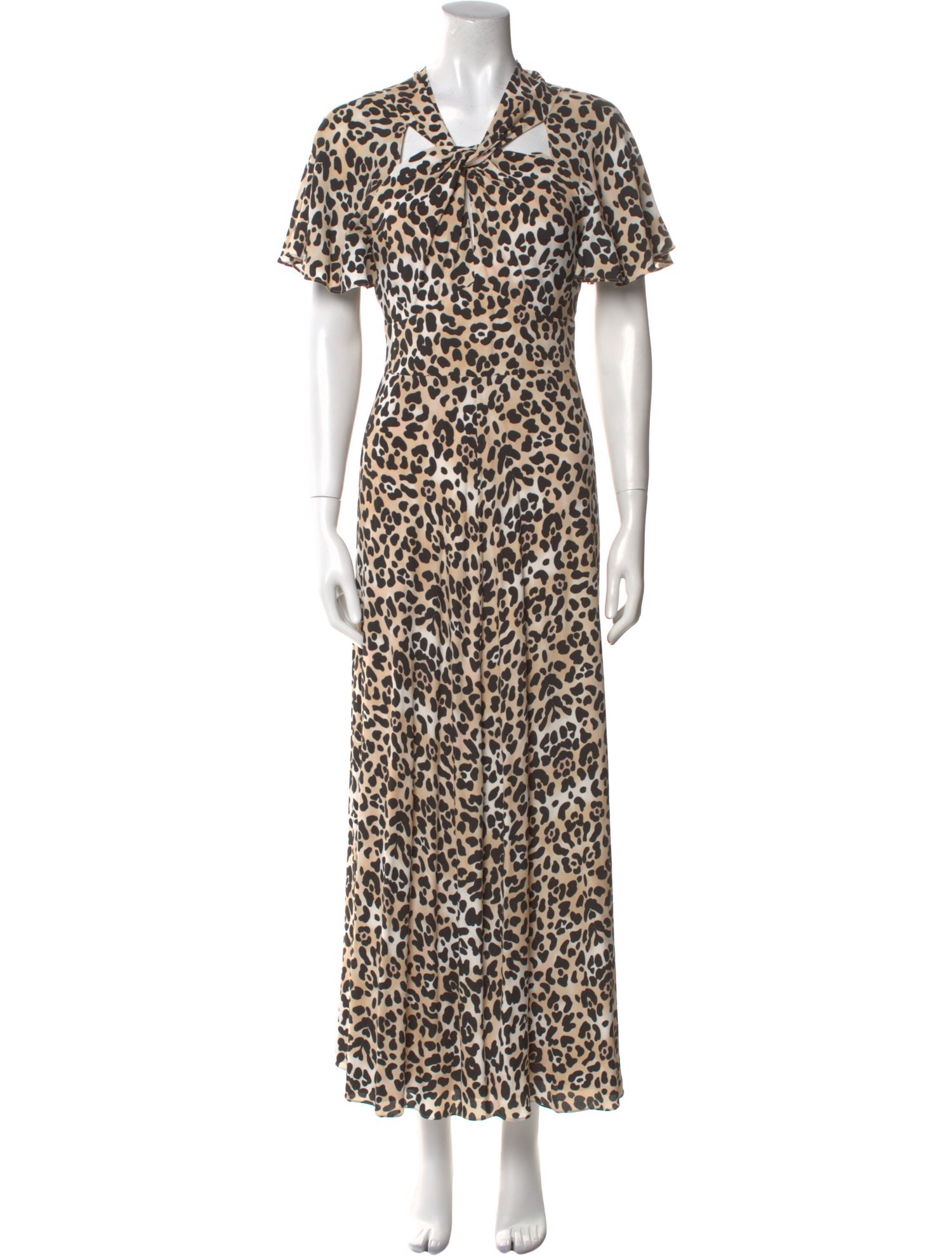 Temperley London Animal Print Long Dress