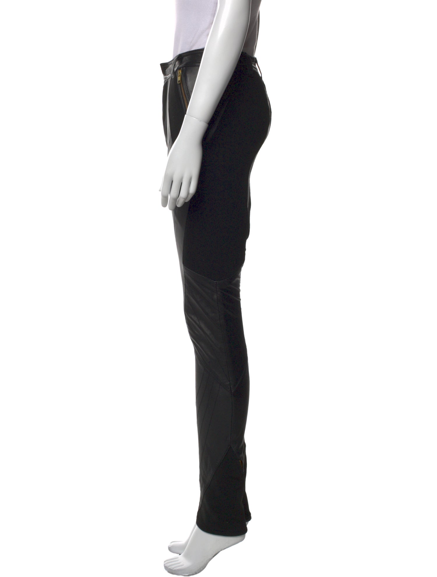 Temperley London Leather Straight Leg Pants