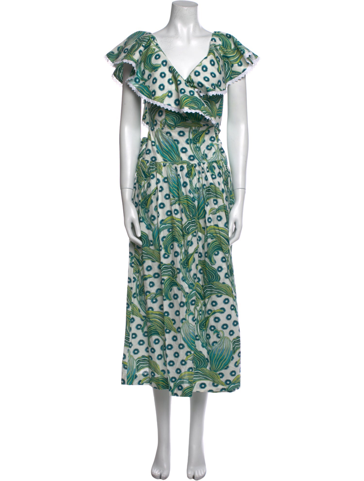 Temperley London Printed Long Dress