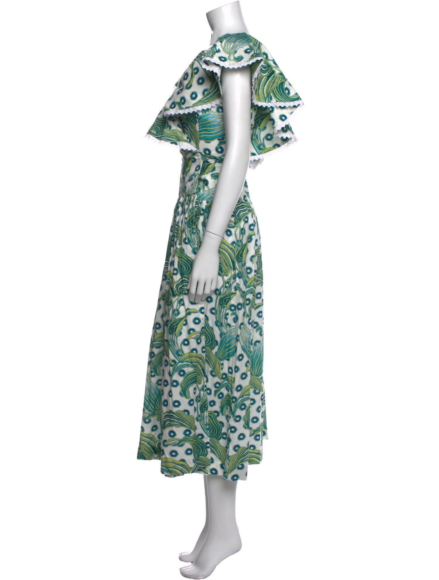 Temperley London Printed Long Dress