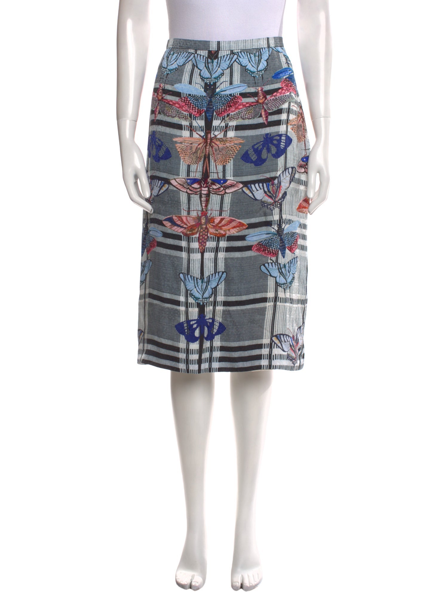 Temperley London Graphic Print Knee-Length Skirt