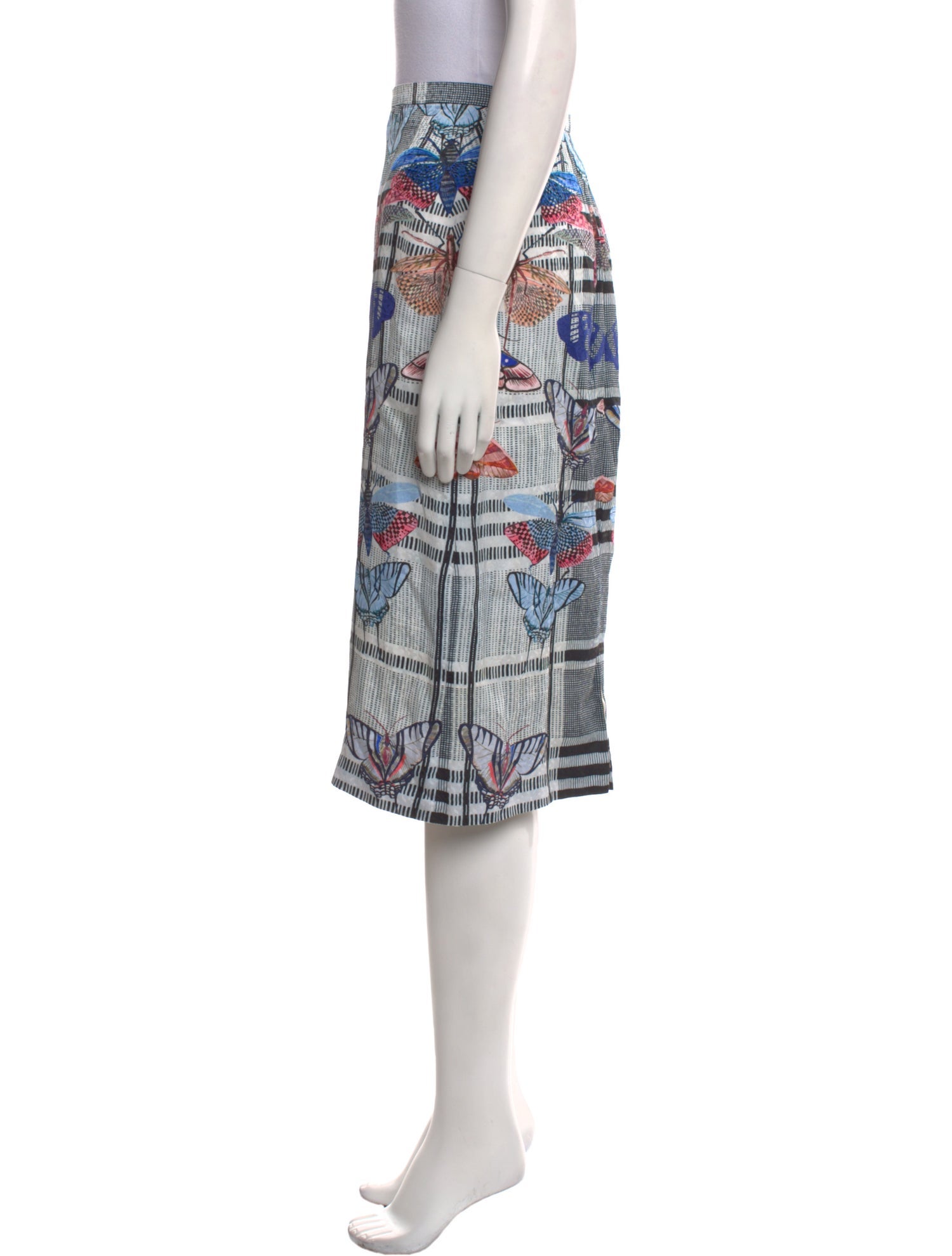 Temperley London Graphic Print Knee-Length Skirt