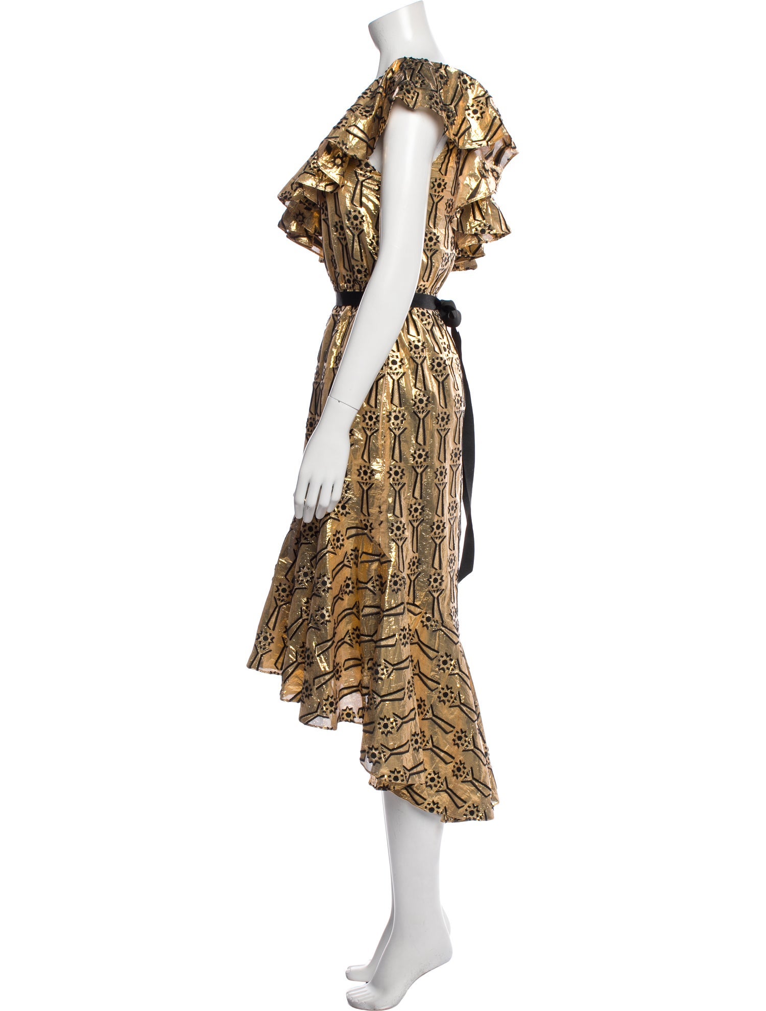 Temperley London Printed Midi Length Dress