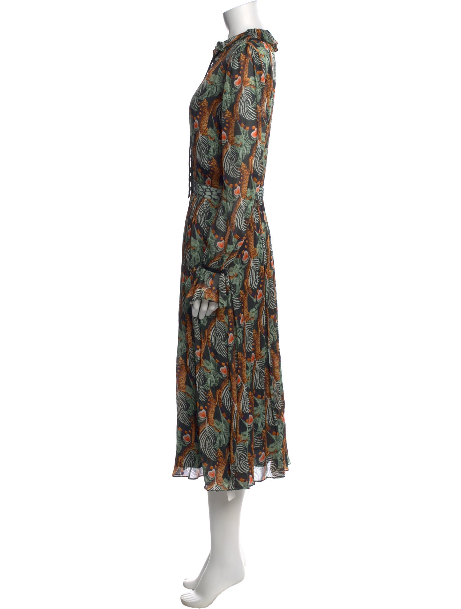 Temperley London Printed Midi Length Dress