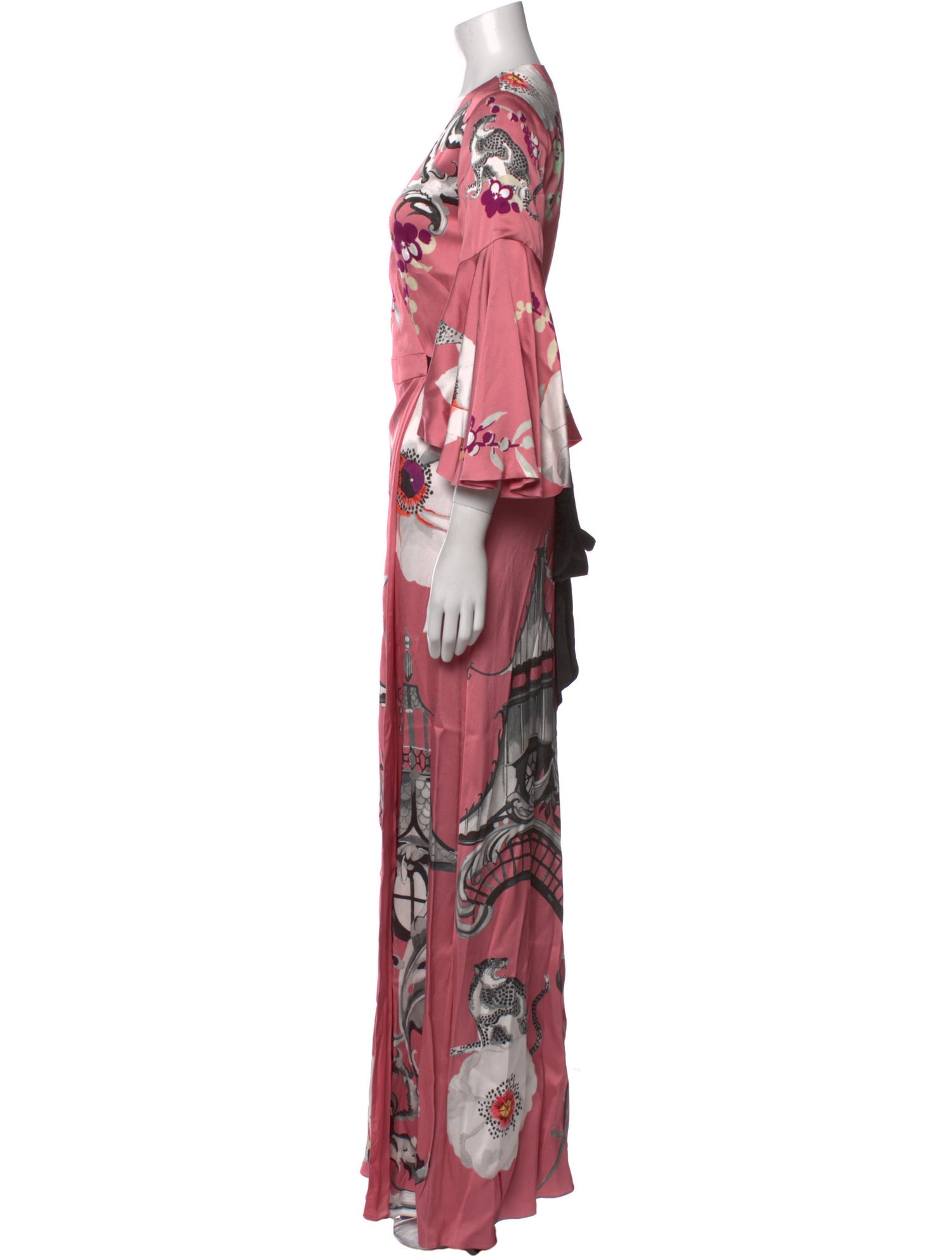 Temperley London Floral Print Long Dress