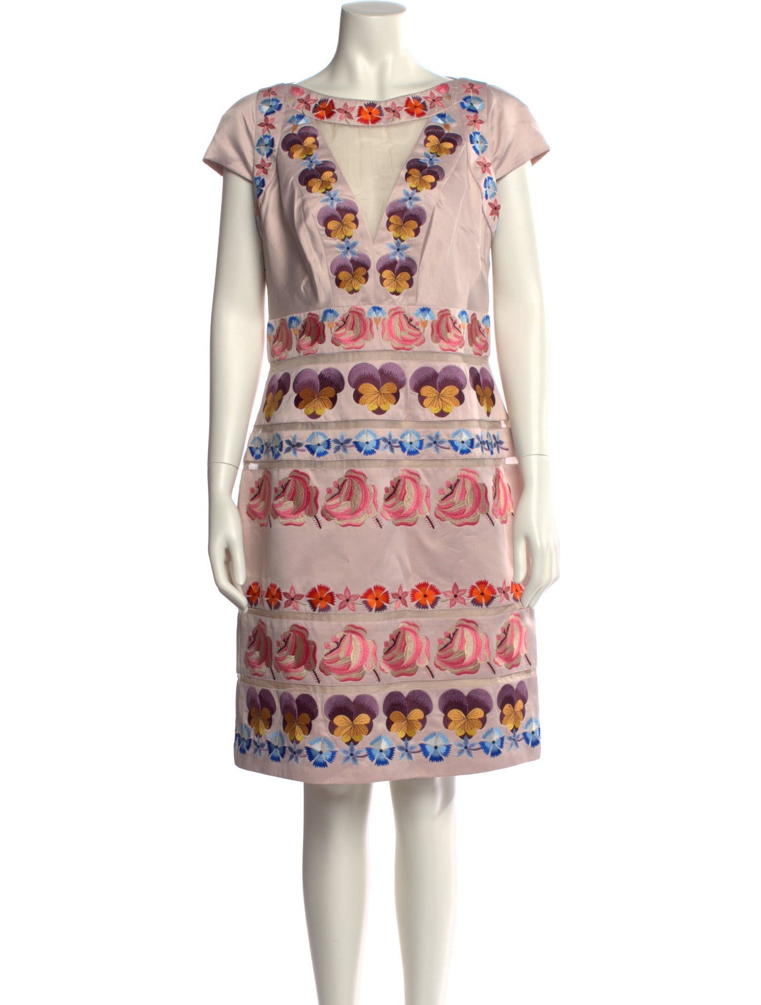 Temperley London Printed Knee-Length Dress w/ Tags