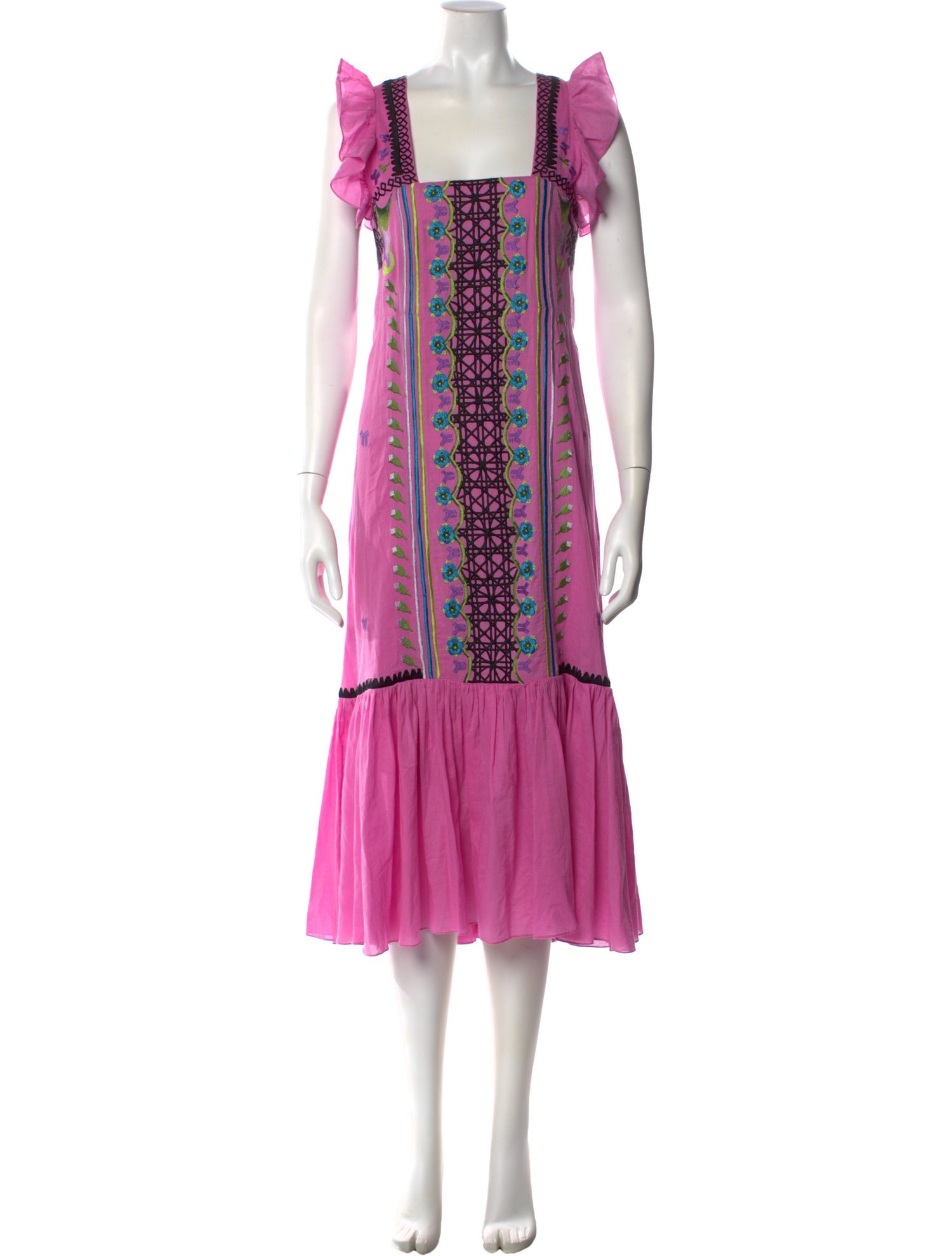 Temperley London Printed Midi Length Dress