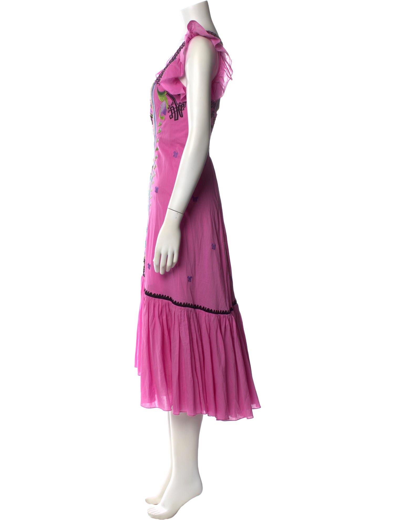 Temperley London Printed Midi Length Dress