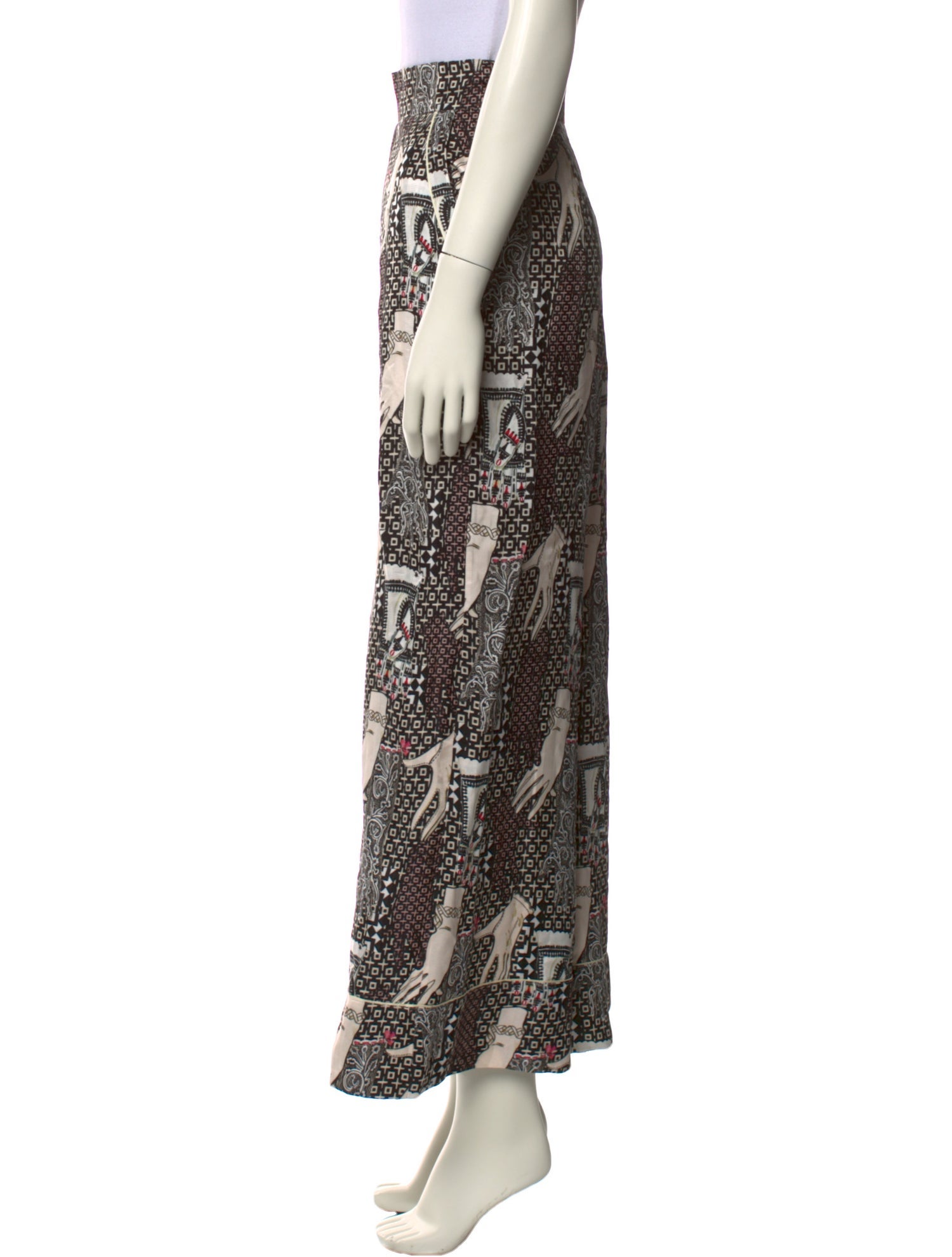 Temperley London Printed Wide Leg Pants