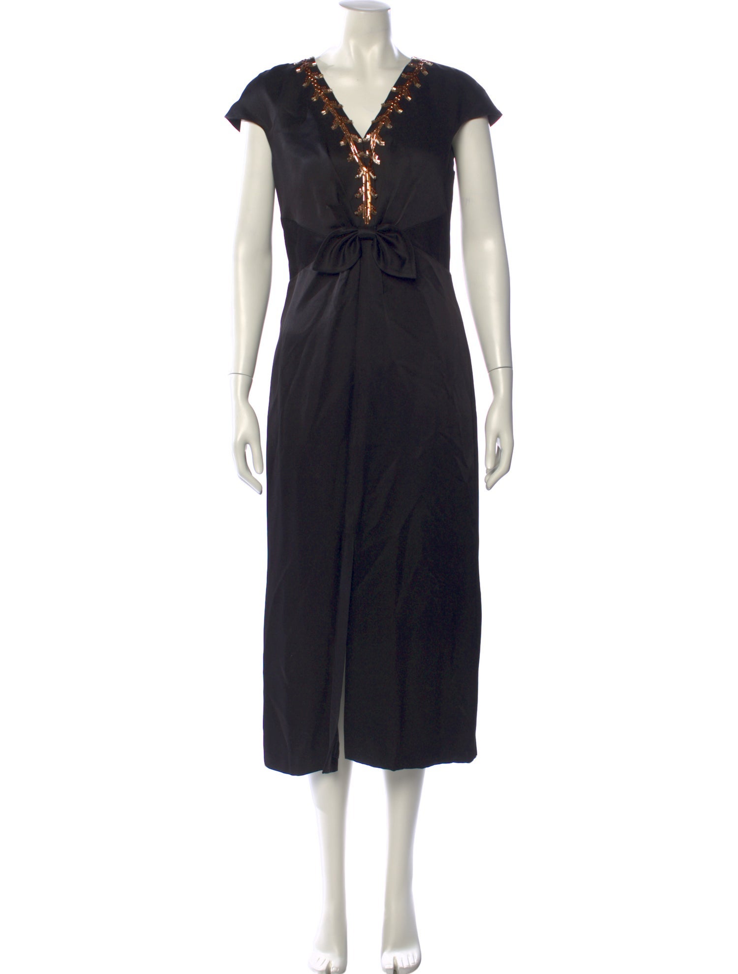 Temperley London V-Neck Long Dress