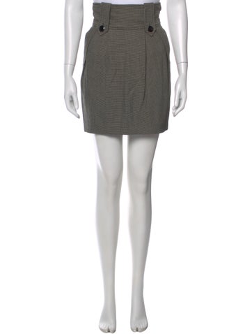 Pre-owned Temperley London Wool Mini Skirt In Gray