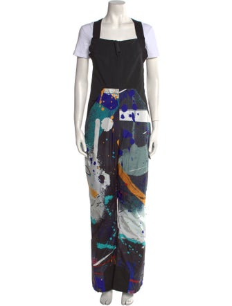 Templa Printed Square Neckline Jumpsuit