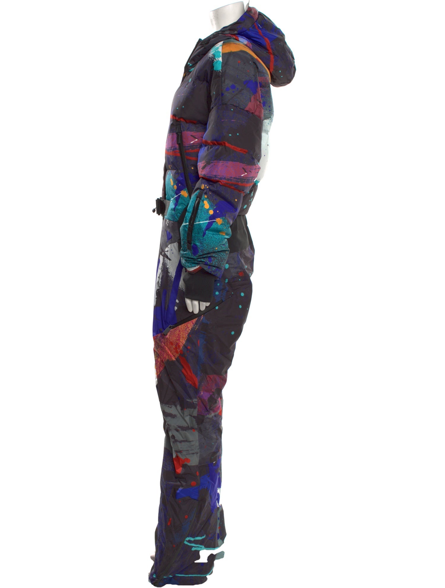 Templa Printed Mock Neck Jumpsuit