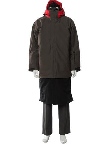 Templa Outerwear Colorblock Pattern Parka S